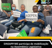 SINSAPP/MS participa de ato dos aposentados na Assembleia Legislativa
